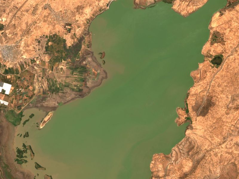 Sentinel-2 satellite image of Koka Reservoir, Ethiopia